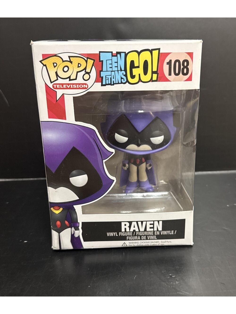 Funko POP Teen Titans Go RAVEN 108 Vinyl Figure Original Vaulted Retired DC